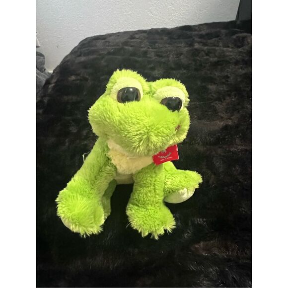 Aurora - Dreamy Eyes - 10" Fantabulous Frog Green stuffed animal plush - Picture 1 of 3